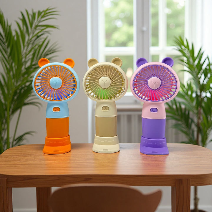 Ladies Portable Hand Fan with Animal Ears Kalsten