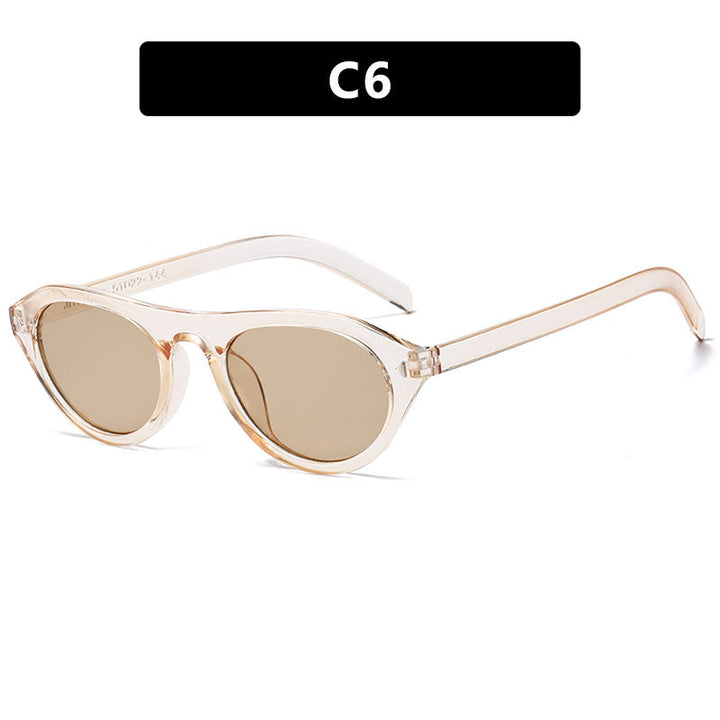 Women's fashionable sunglasses with curved frame and protective UV filter Kalsten