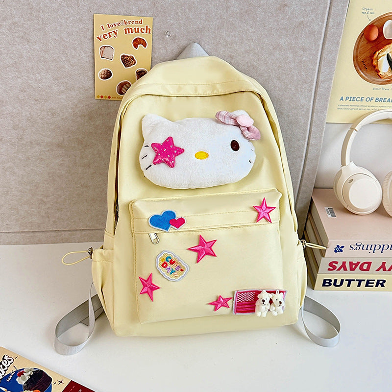 Cute Graphic Cat School Backpack