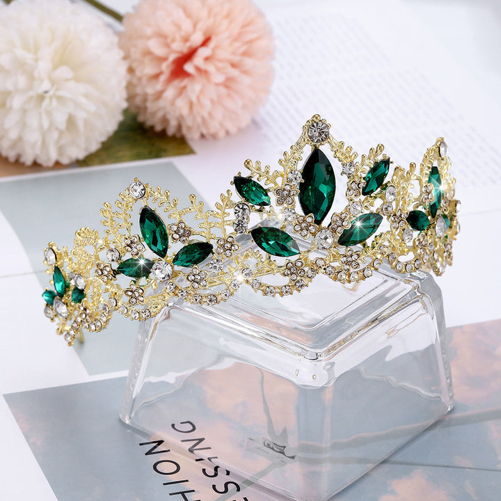 Ladies Glamorous Tiara with Sparkling Crystal Decorations Kalsten