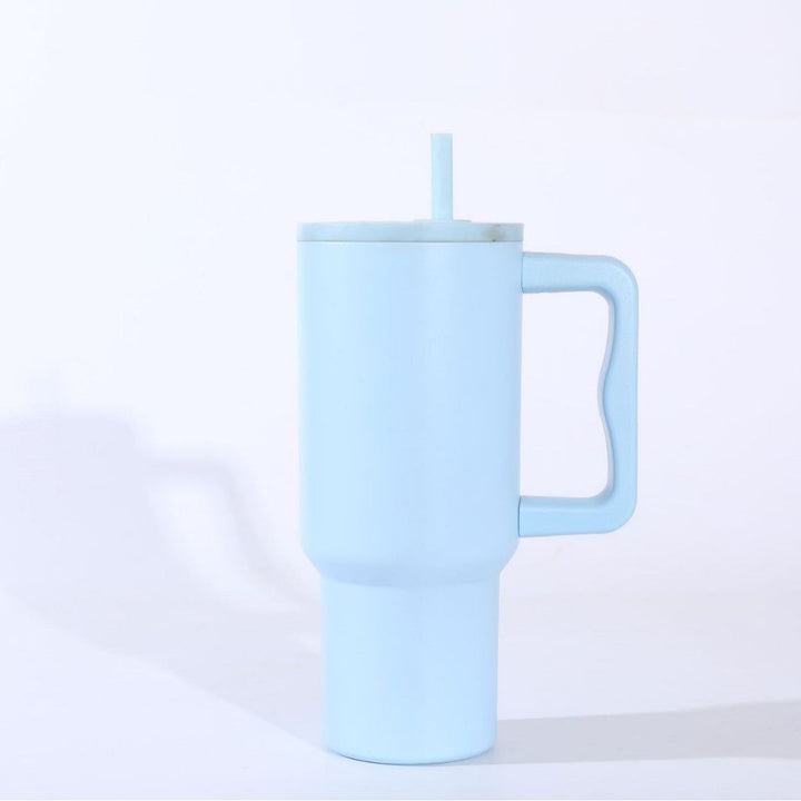 Ladies insulated mug with handle and straw Kalsten