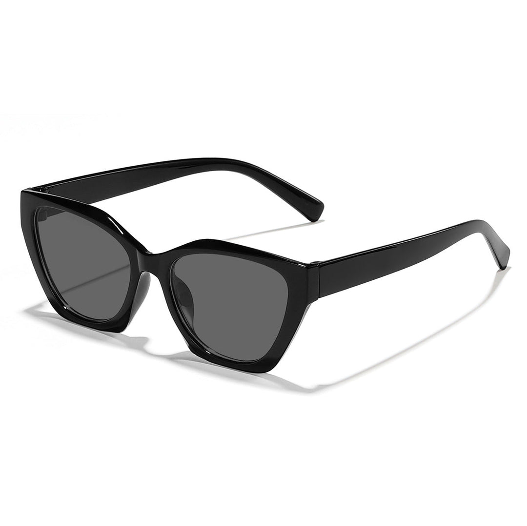 Women's geometric sunglasses with modern, hypoallergenic plastic frame Kalsten
