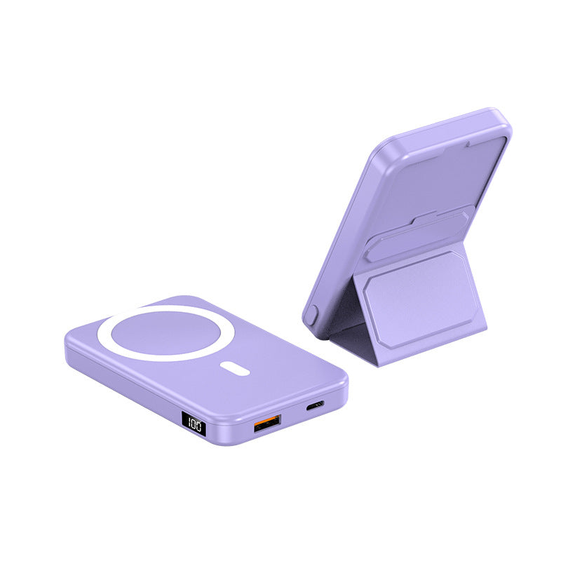 Portable power bank with integrated stand and LCD display Kalsten