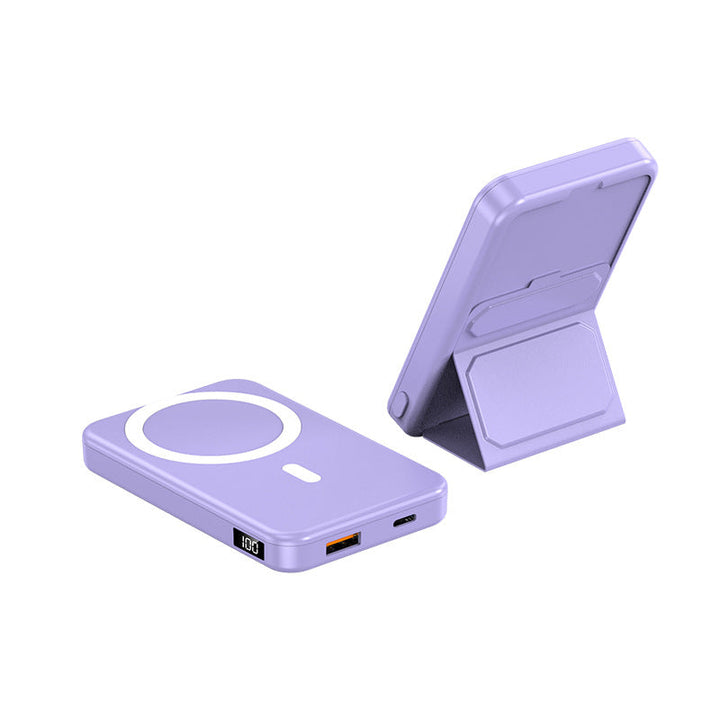 Portable power bank with integrated stand and LCD display Kalsten