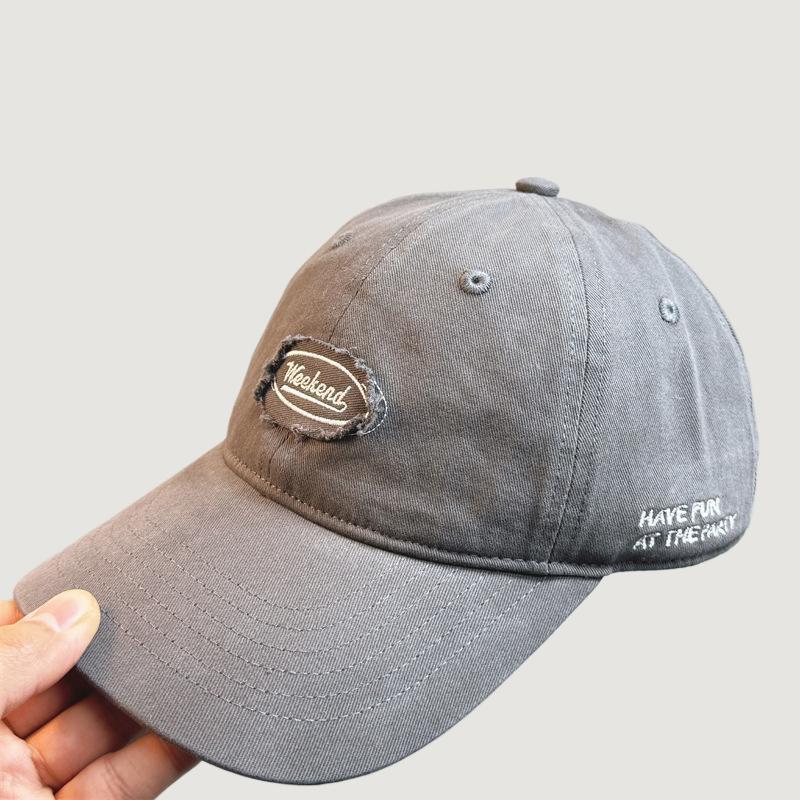 Men's Casual Distressed Embroidered Baseball Cap Kalsten