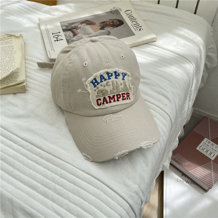 Men's Distressed Vintage-Inspired Baseball Cap Kalsten
