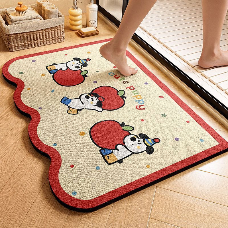 Playful Cloud-Shaped Puppy Bath Mat Kalsten