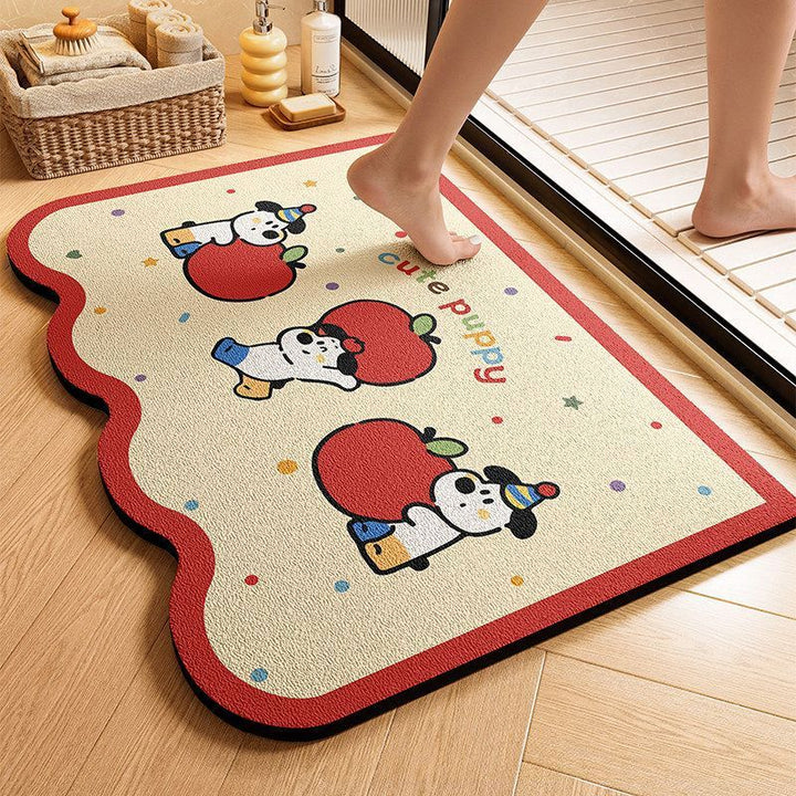 Playful Cloud-Shaped Puppy Bath Mat Kalsten