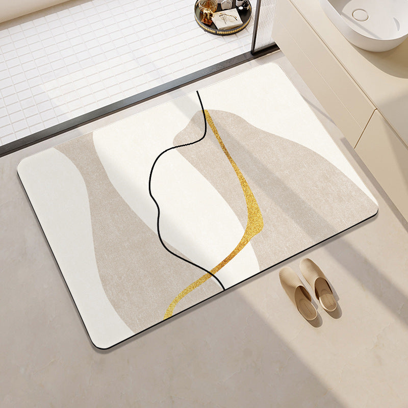 Artistic Cat-Themed Bath Mat Acalora