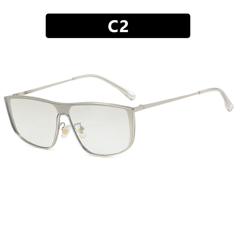 Women elegant square sunglasses with luxurious metal frame Kalsten