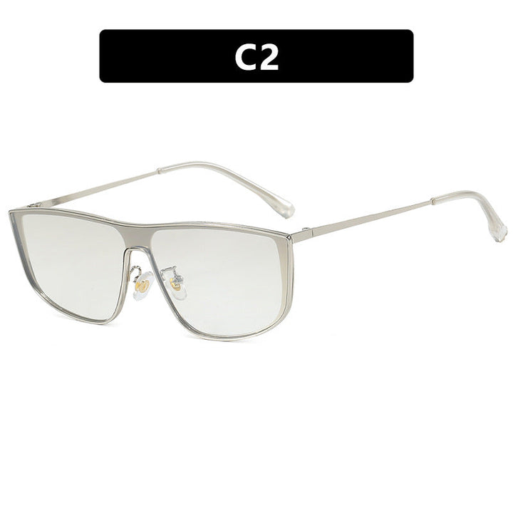 Women elegant square sunglasses with luxurious metal frame Kalsten