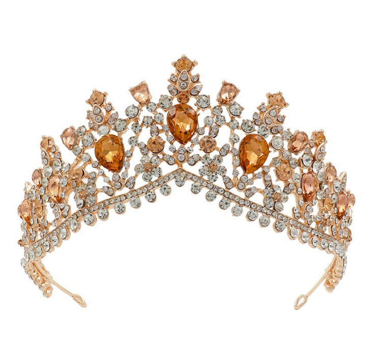 Women's Glamorous Tiara with Rhinestone and Crystal Embellishments Kalsten