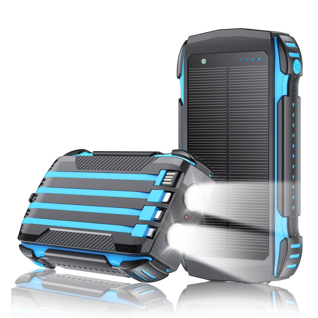 Robust Solar Power Bank with Integrated LED Lighting Kalsten