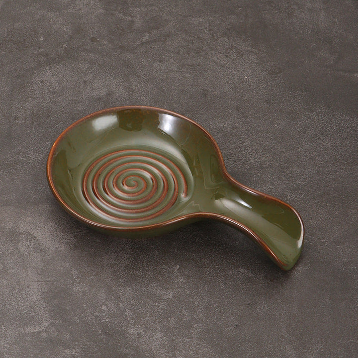 Artistic Spiral Design Serving Dish