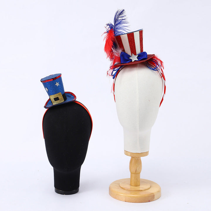 Independence Day novelty plush mini top hat headband Kalsten