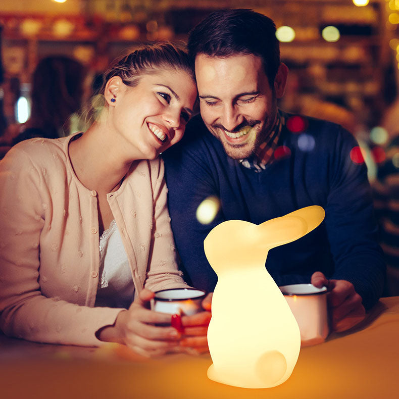 Contemporary Creative Rabbit PE LED Table Lamp for the Bedroom | Kalsten