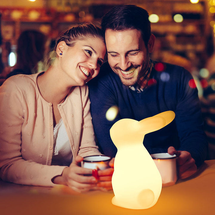 Contemporary Creative Rabbit PE LED Table Lamp for the Bedroom | Kalsten