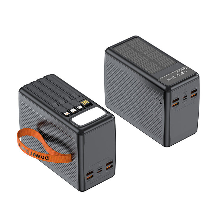 Solar Power Bank with Multifunctional USB Connections and Digital Charge Level Indicator Kalsten