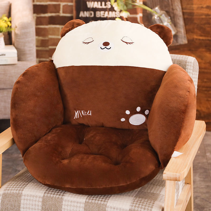 Plush seat cushion with cute bear motif Kalsten
