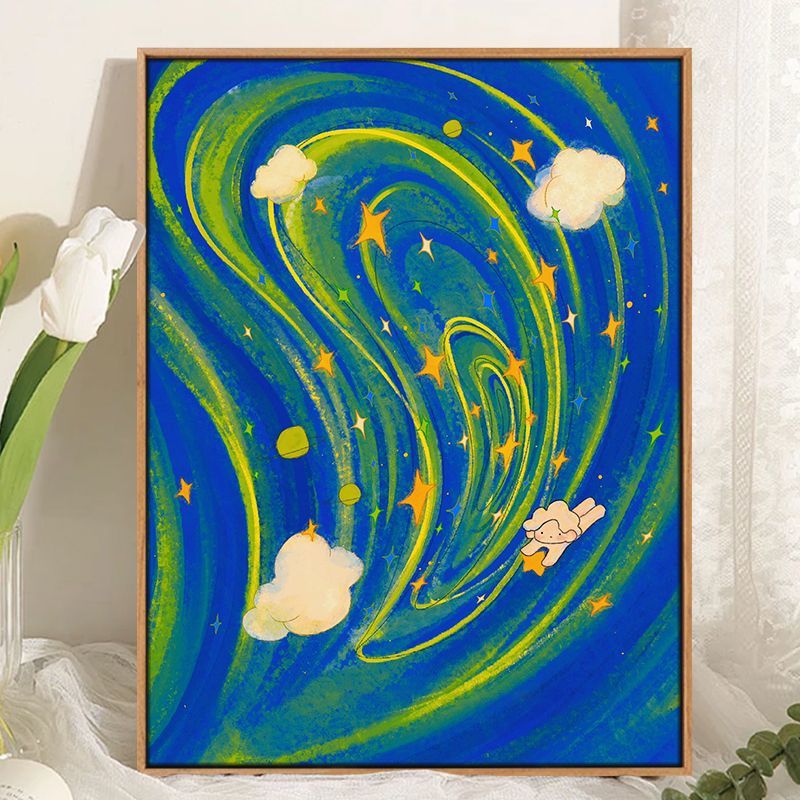 Whimsical Cosmic Landscape Canvas Art Kalsten