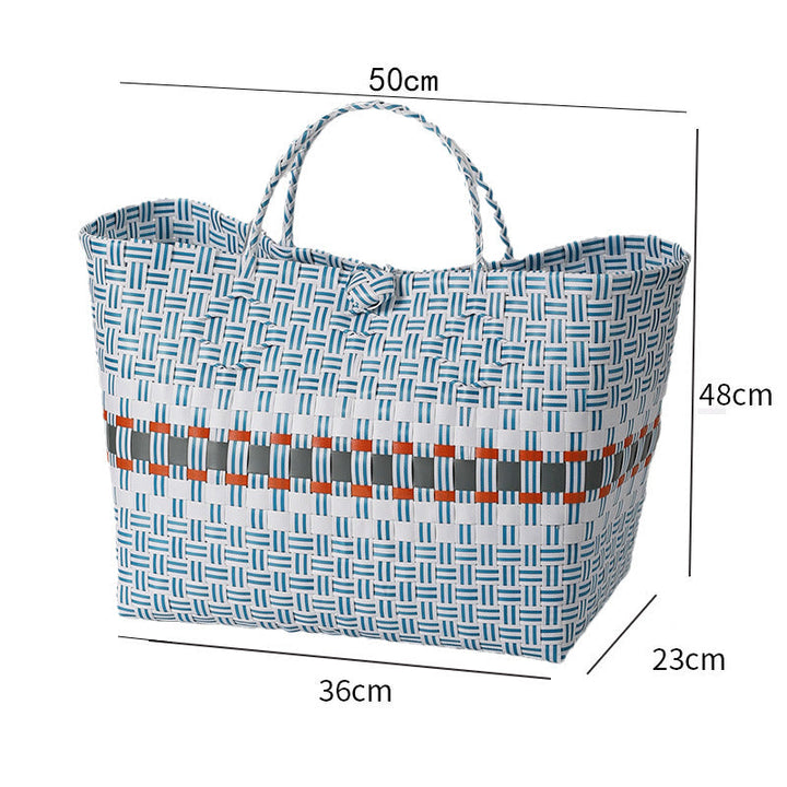 Large Capacity Woven Shopping Tote Kalsten
