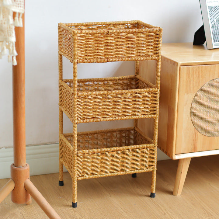 Multi-Tiered Woven Storage Rack Kalsten