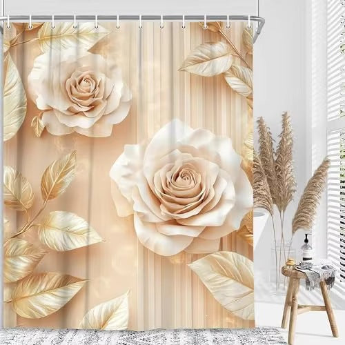 Floral Embossed Shower Curtain Kalsten