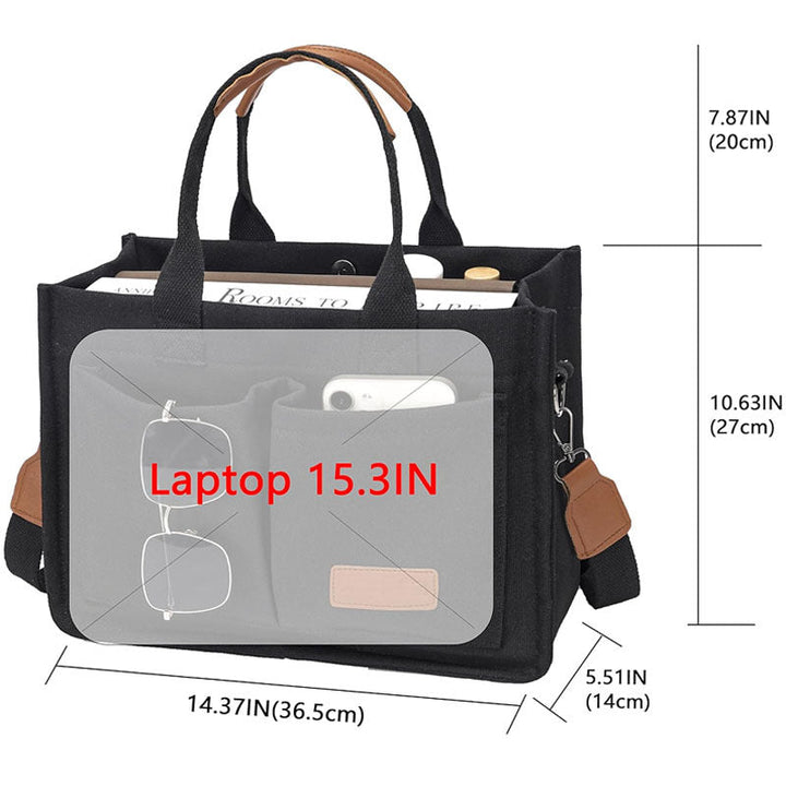Women Multifunctional Briefcase with Compartments Kalsten