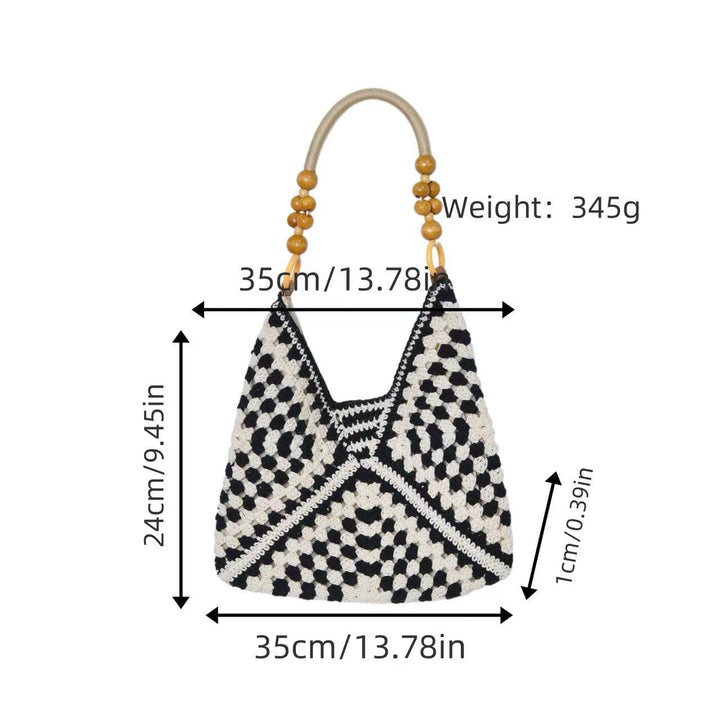 Handbag with Bohemian crochet look Kalsten