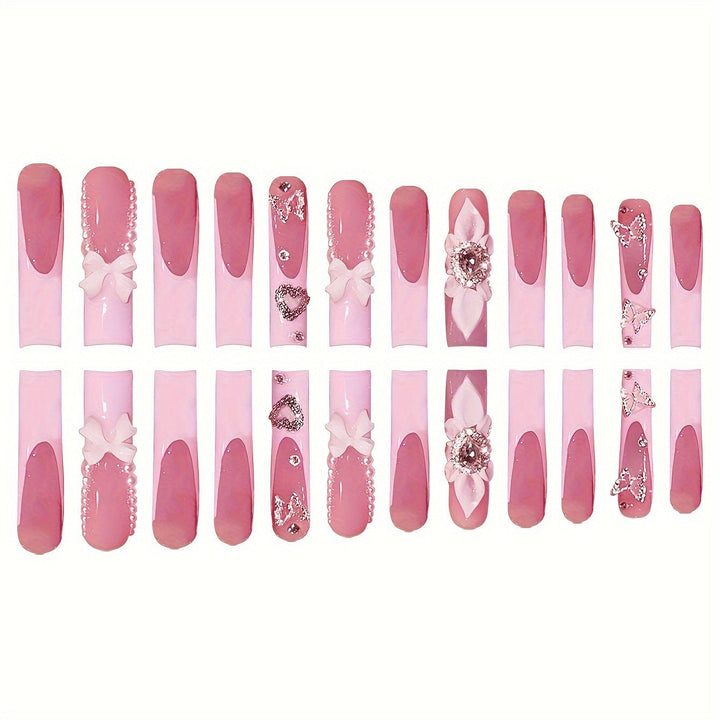 Decorative Press-On Nail Set Kalsten