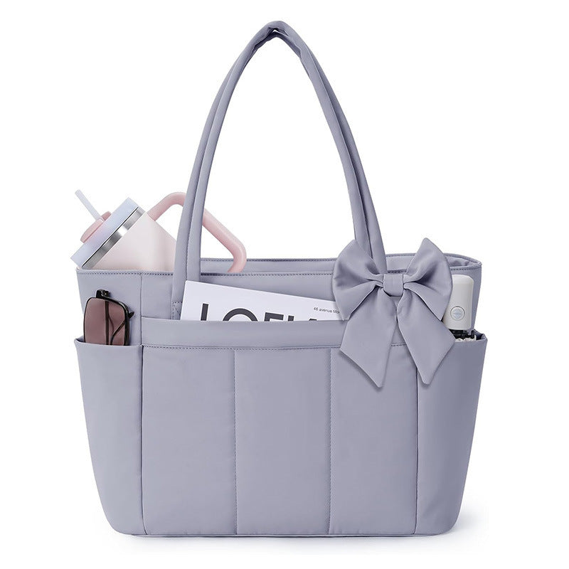 Elegant shopping bag with side pockets Kalsten