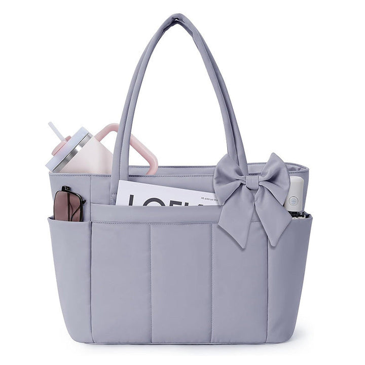 Elegant shopping bag with side pockets Kalsten