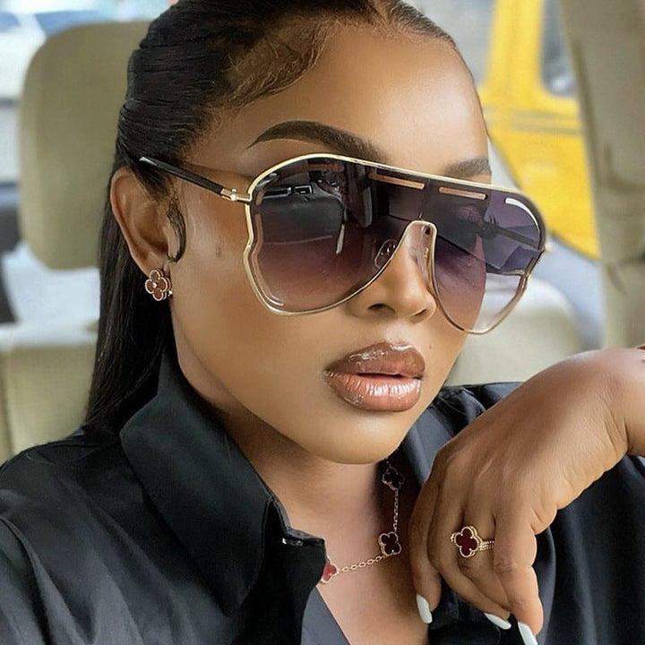 Ladies luxurious pilot sunglasses with modern frame Kalsten