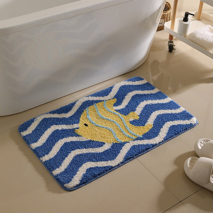 Playful Cartoon Bath Mat Kalsten