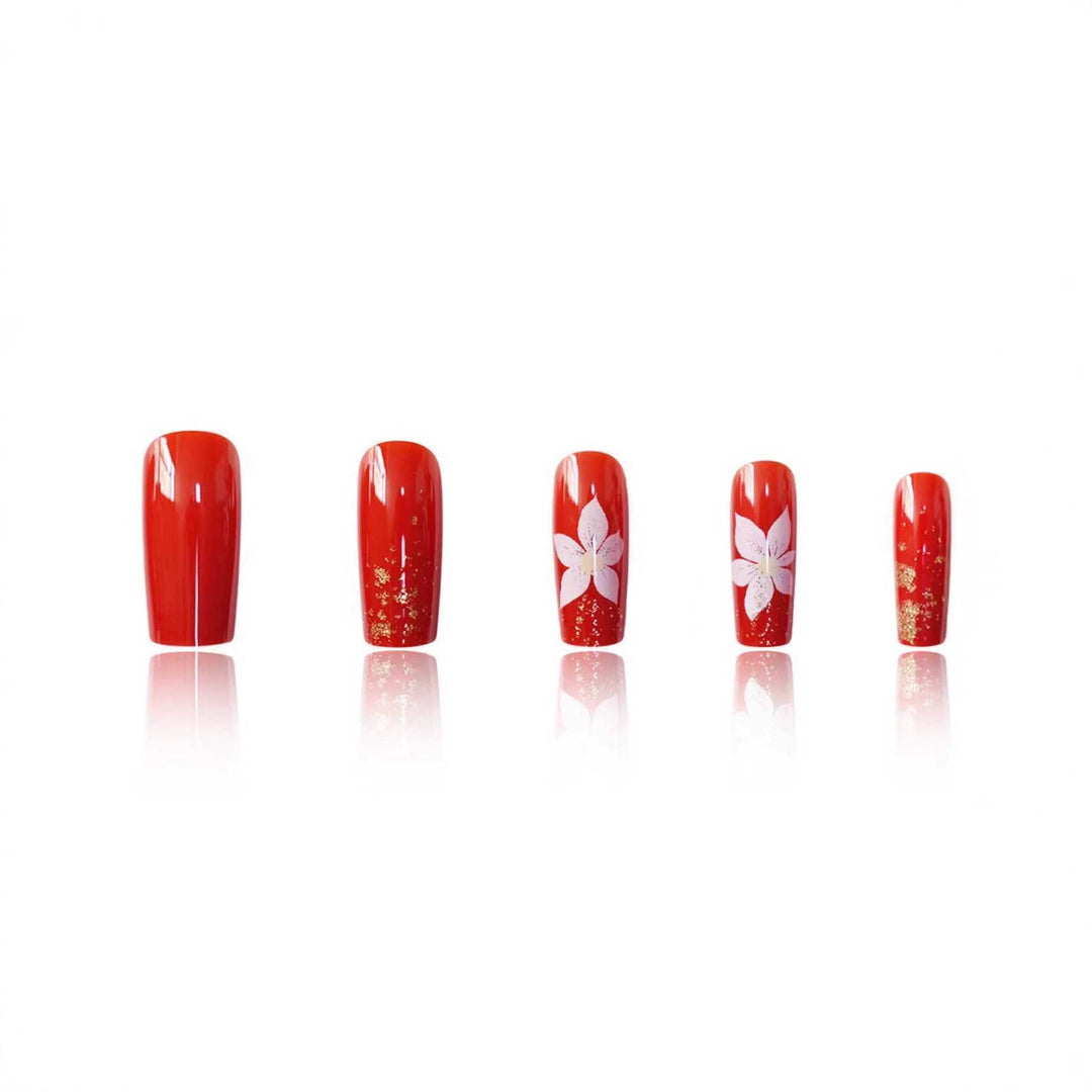Floral-Design Press-On Nail Art Set Kalsten