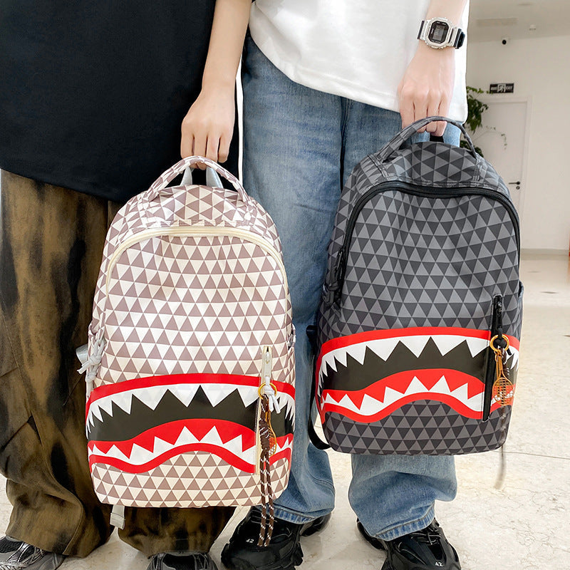 Backpack with Unique Shark Motif Kalsten