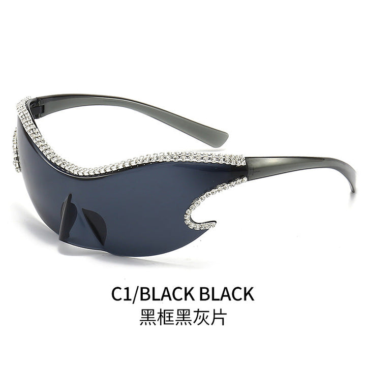 Women's glamorous sunglasses with sparkling rhinestone embellishment Kalsten