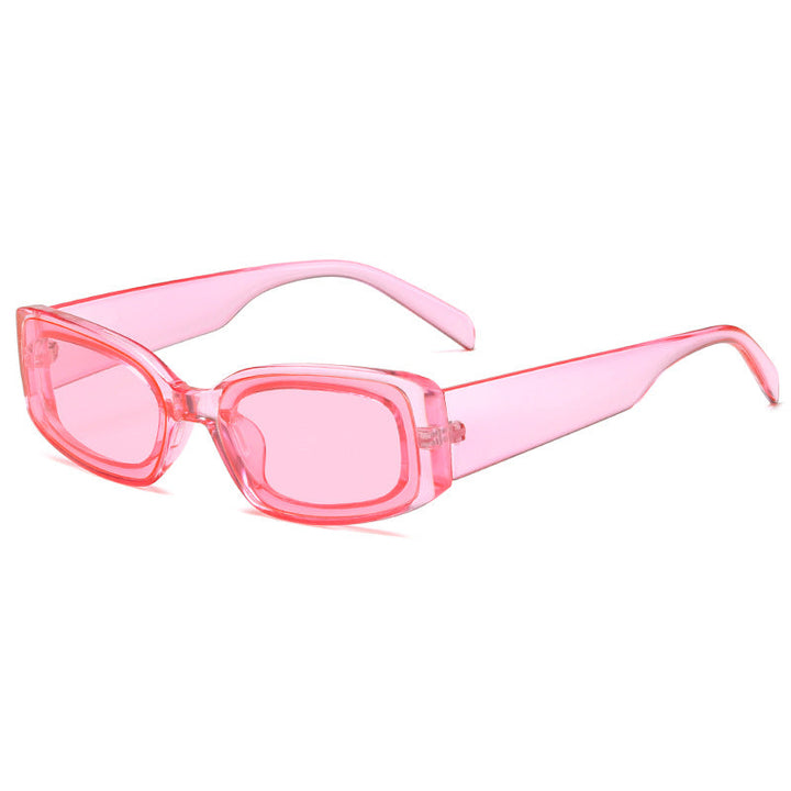 Women's stylish sunglasses with square lenses and transparent frame Kalsten
