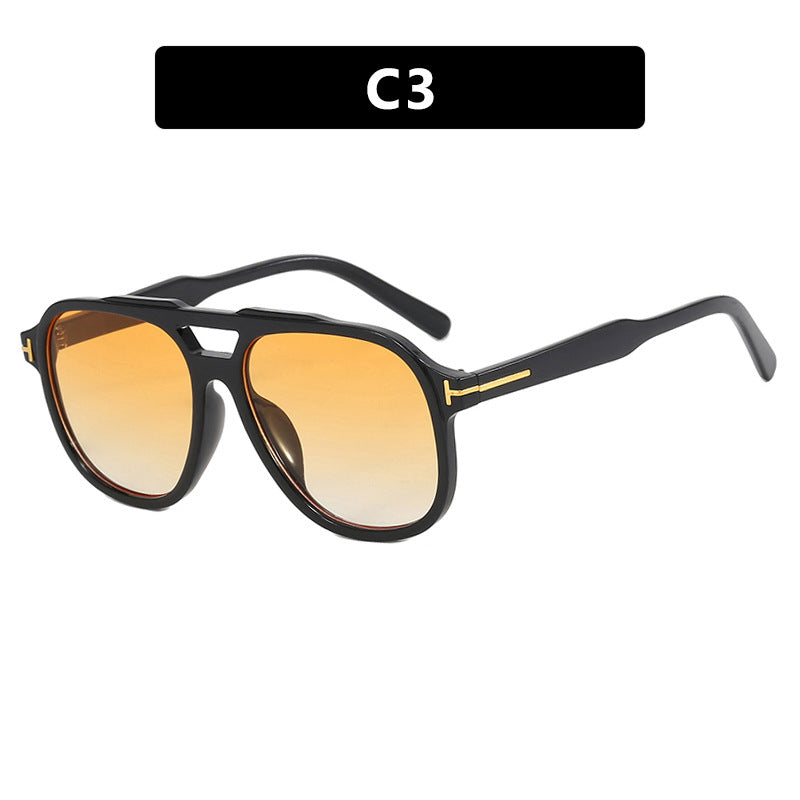 Women's fashionable sunglasses with polygonal frame and protective lenses Kalsten
