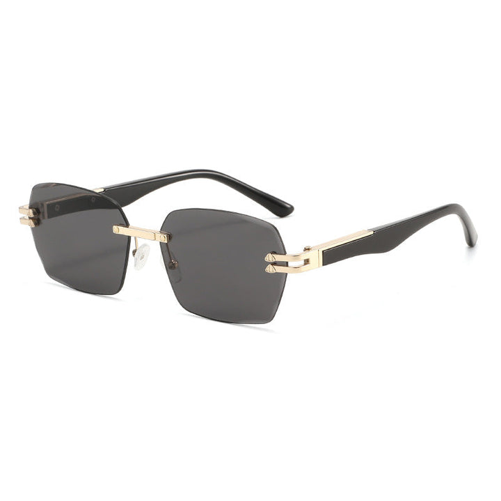 Men's Elegant Square Sunglasses with Wooden Temples Kalsten