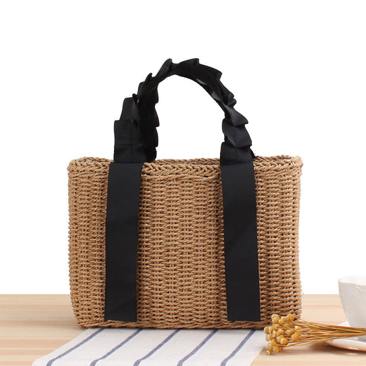 Handbag Made of Woven Material with Elegant Carrying Handles Kalsten