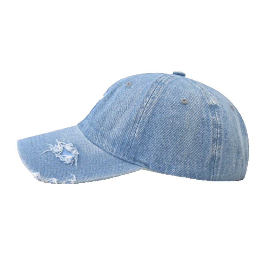 Women's Distressed Denim Baseball Cap Kalsten 1784188163