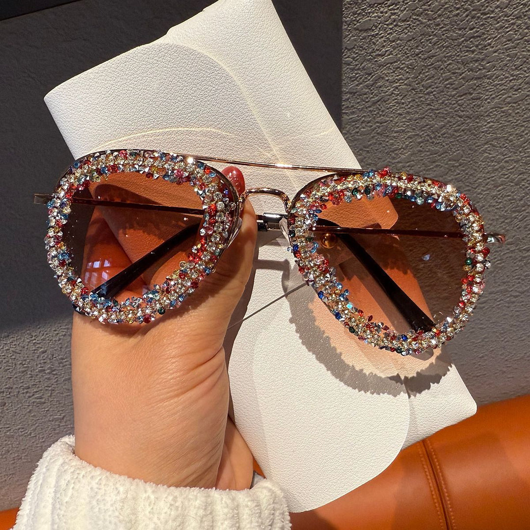 Women's sunglasses with extravagant rhinestone frame Kalsten
