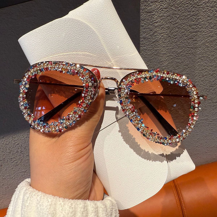 Women's sunglasses with extravagant rhinestone frame Kalsten