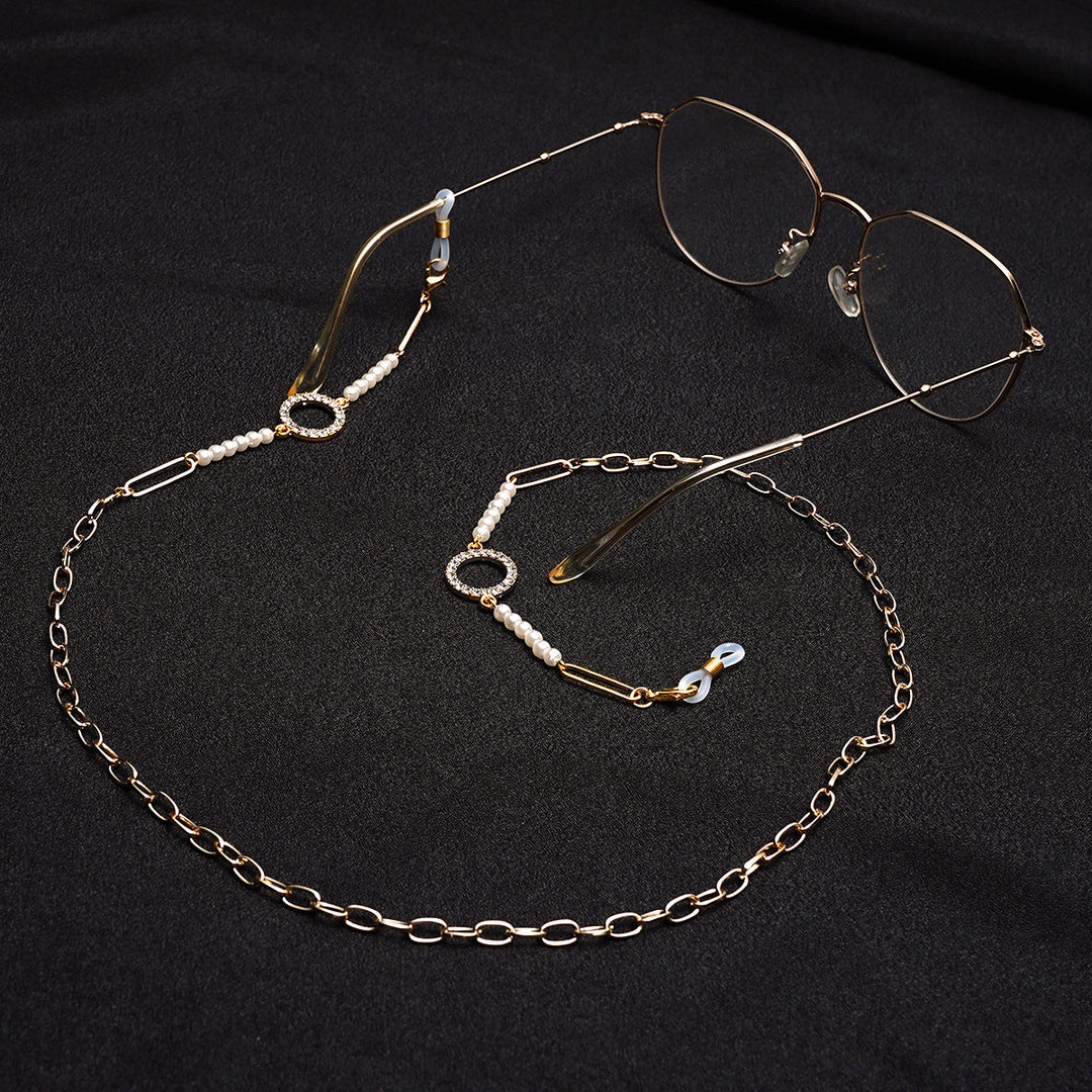 Premium Pearl-Embellished Eyewear Chain kalsten