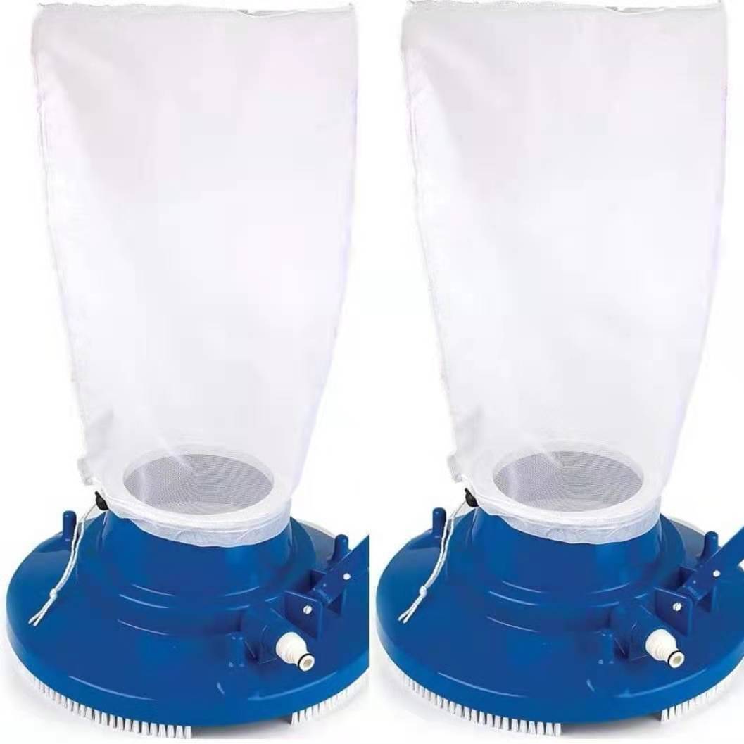 Automatic suction pool leaf vacuum bag with reusable fine mesh and universal hose connector Kalsten