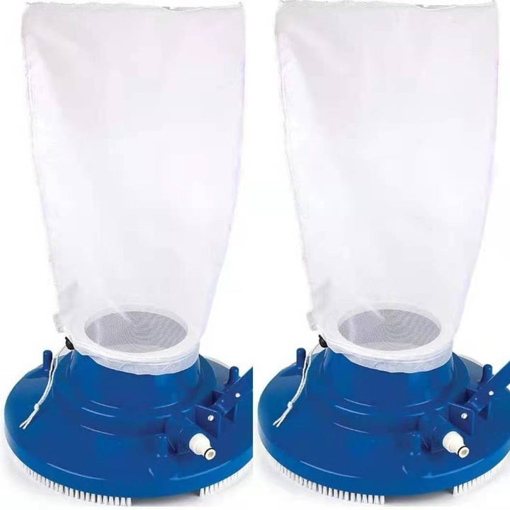Automatic suction pool leaf vacuum bag with reusable fine mesh and universal hose connector Kalsten