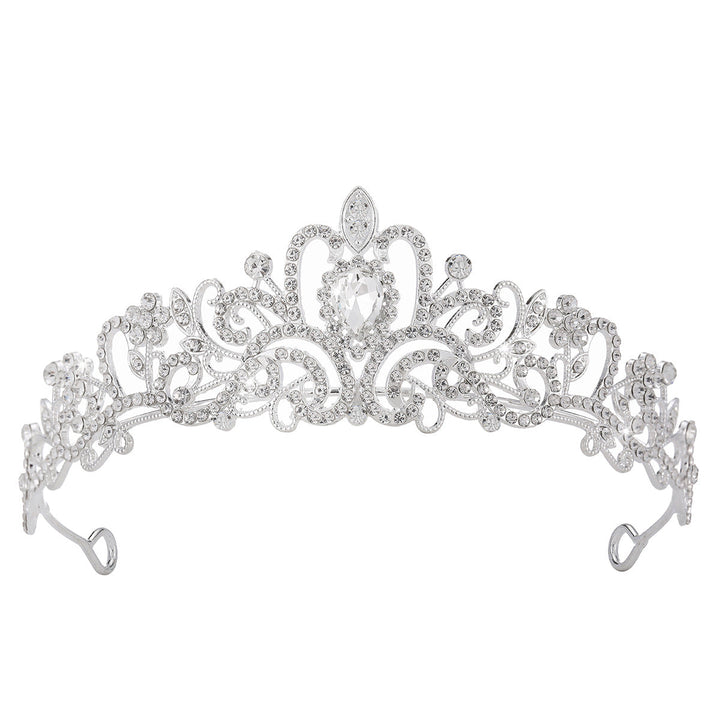 Ladies Sparkling Crystal Tiara with Filigree Design Kalsten