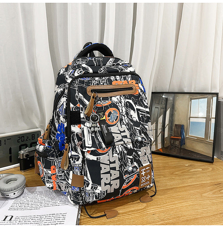 Graphic Design High-Capacity School Backpack