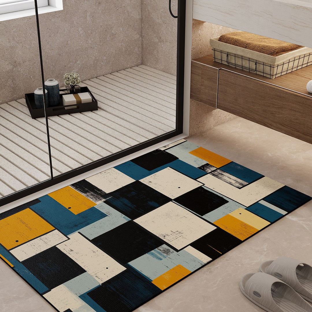 Geometric Pattern Bath Mat Kalsten